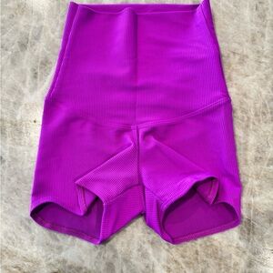 Tiger Friday high waisted/fold over CL Vibrant Purple Dance Shorts